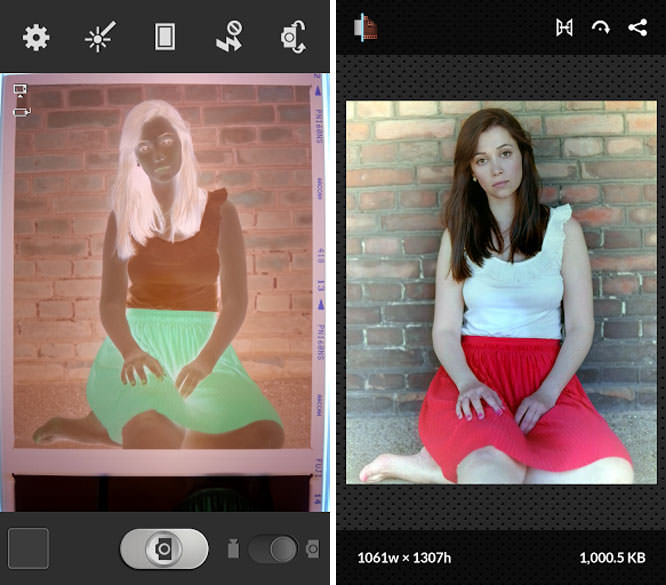 Telefone yagufasha gukura ifoto muri 'negatif'