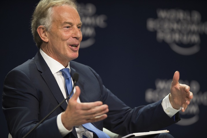 Tony Blair wari uyoboye ikiganiro.
