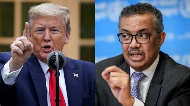 Perezida Trump uyobora Leta zunze Ubumwe za Amerika na Dr. Tedros uyobora OMS bamaze iminsi bagaragaza ukutumvikana ku ngingo zitandukanye zituma Amerika ishaka kwivana mu bihugu binyamuryango bya OMS