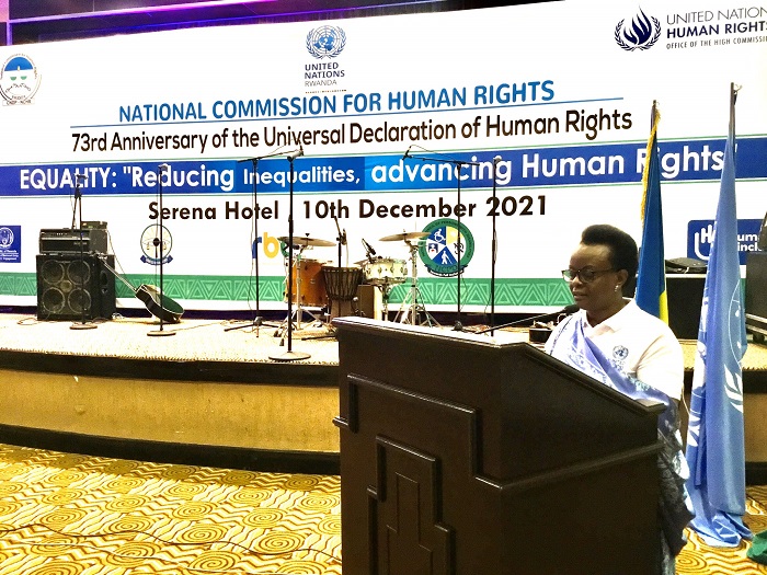 Perezida wa Komisiyo y'igihugu y'uburenganzira bwa muntu, Mukasine Marie Claire