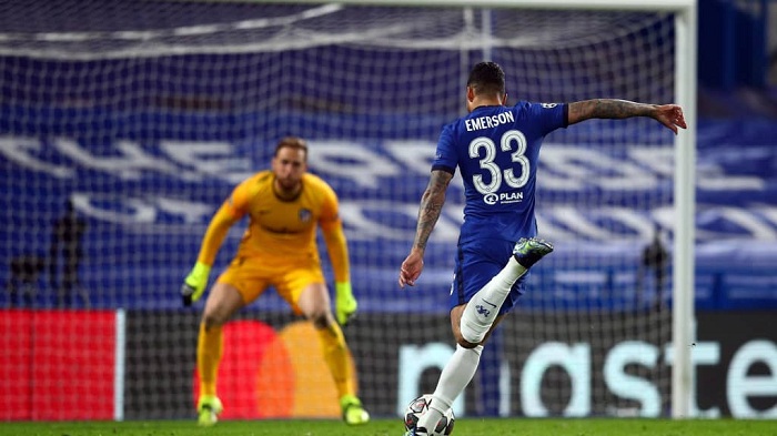 Emerson yatsindiye Chelsea FC igitego cya Kabiri cyashimangiye intsinzi ndetse no gukomeza mu cyiciro gikurikiyeho