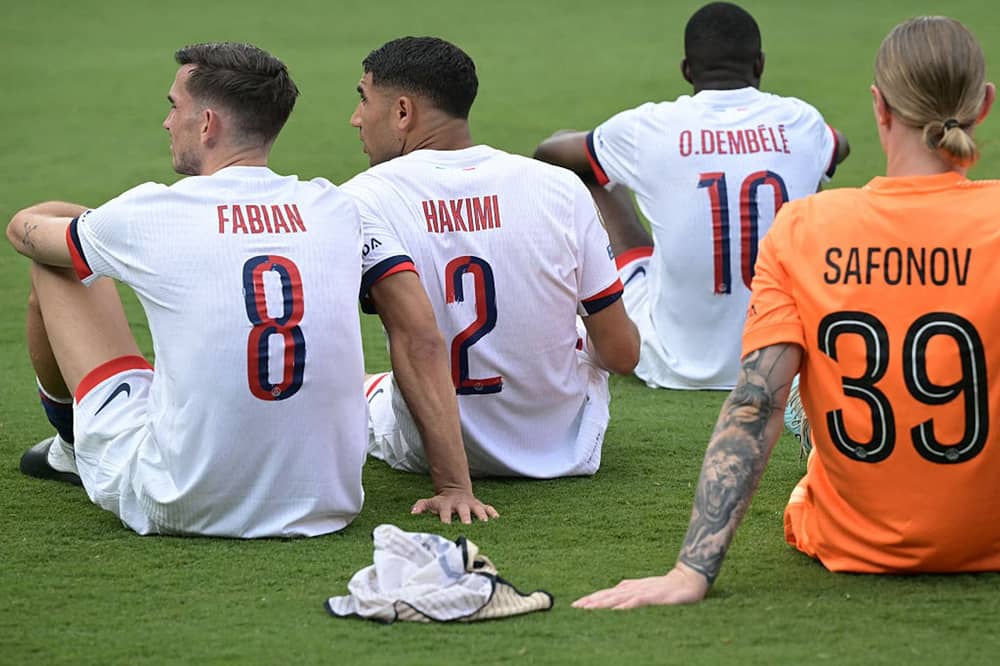 Abakinnyi ba PSG nyuma yo gutsindwa