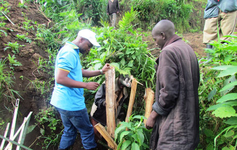 Hubatswe check dams mu mirima y