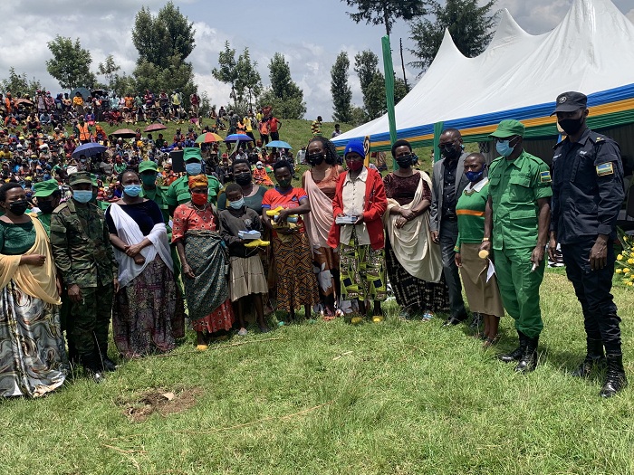 Abayobozi banyuranye bitabiriye umunsi w'abagore mu Karere ka Gicumbi