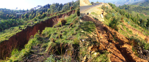 Hano ni munsi y'umuhanda nko muri metero 30 uvuye haruguru.