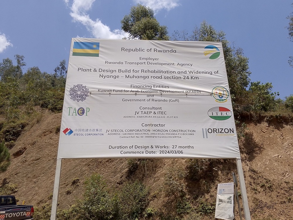 Iki gice Nyange - Muhanga biteganyijwe ko kizuzura mu mezi 27