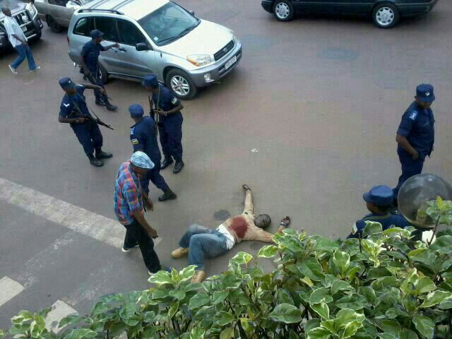 Polisi ivuga ko uwarashwe ari umujura wari usanzwe ushakishwa.