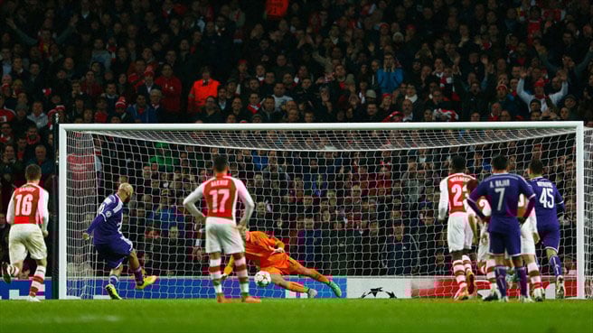 Umukinnyi Anthony Vanden Borre yazonze cyane abakinnyi ba Arsenal.