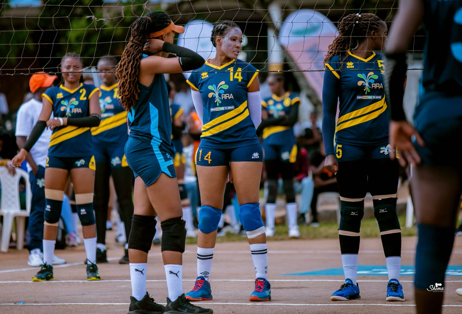 Tebogo ukomoka muri Botswana (wambaye no 14) ni umwe mu bakinnyi beza ba RRA