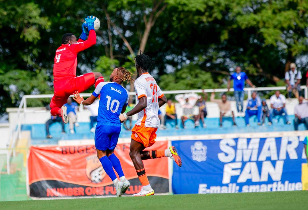 Umunyezamu wa Bugesera FC Nsabimana Jean de Dieu yahanganye bikomeye na Essomba Willy Onana
