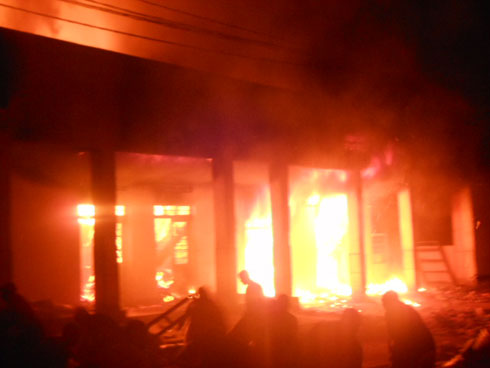 Umuriro wari mwinshi cyane.