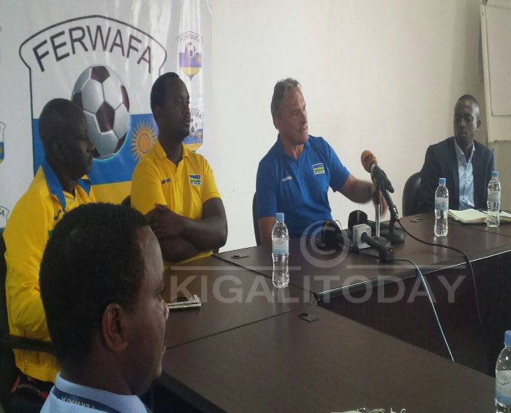 Umutoza Antoine Hey ashingiye ku ishyaka yabonanye Abakinnyi aremeza ko bazatsinda Centrafrique