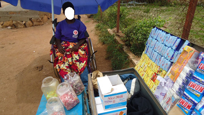 Umwe mu bafite ubumuga mu mujyiwaHuye