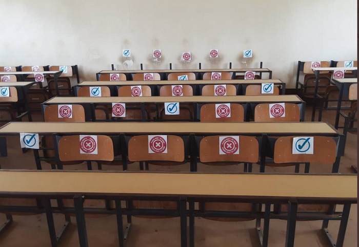 Muri UR-Huye bamaze gushyira ibimenyetso ahashoborwa kwicarwa hasizwe intera ya metero