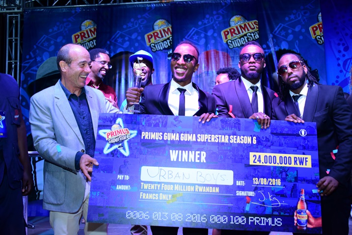Urban Boys yanatwaye irushanwa rya Primus Guma Guma Superstar ubwo ryabaga ku nshuro ya gatandatu 