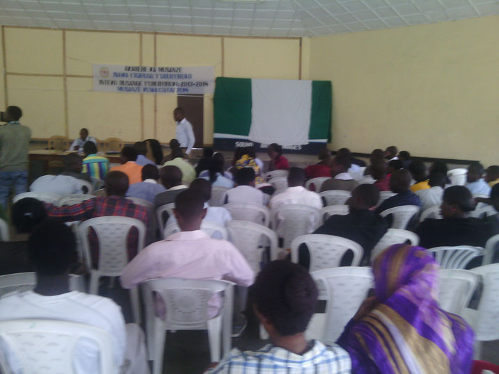 Urubyiruko mu karere ka Musanze mu nteko rusange.