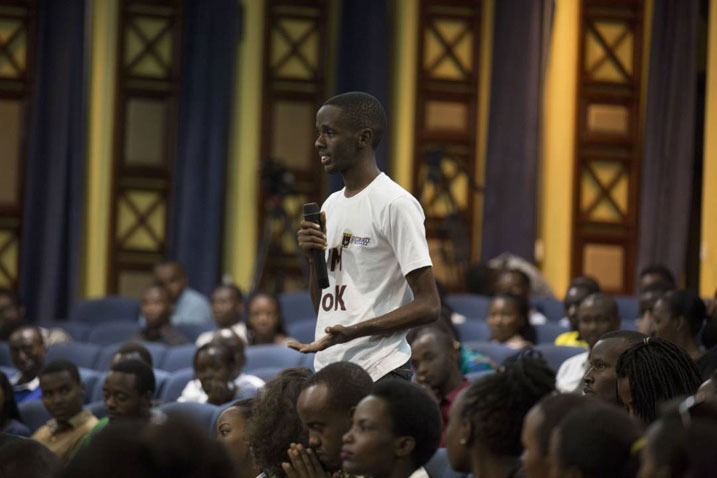 N'urubyiruko rwitabiriye 