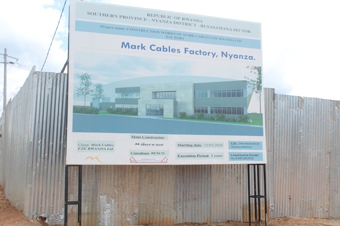 Ifoto igaragaza ko urwo ruganda ruzaba ruri ku rwego rwo hejuru