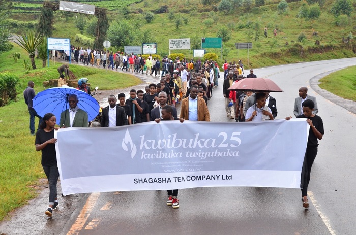 Urugendo rwo kwibuka abahoze ari abakozi b'uruganda rw'icyayi rwa Shagasha