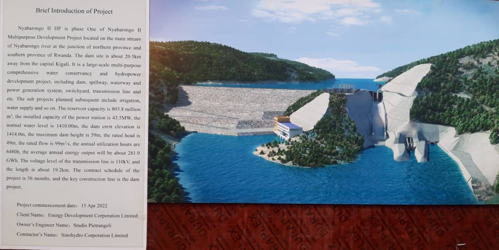 Igishushanyo kigaragaza uko uru rugomero ruzaba ruteye nirwuzura