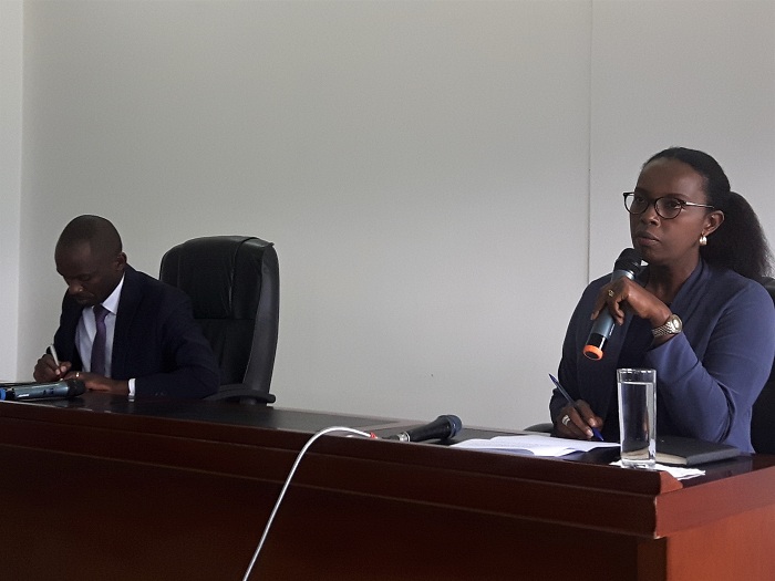 Urujeni Martine wa MINIJUST hamwe na Kayibanda wa RDB