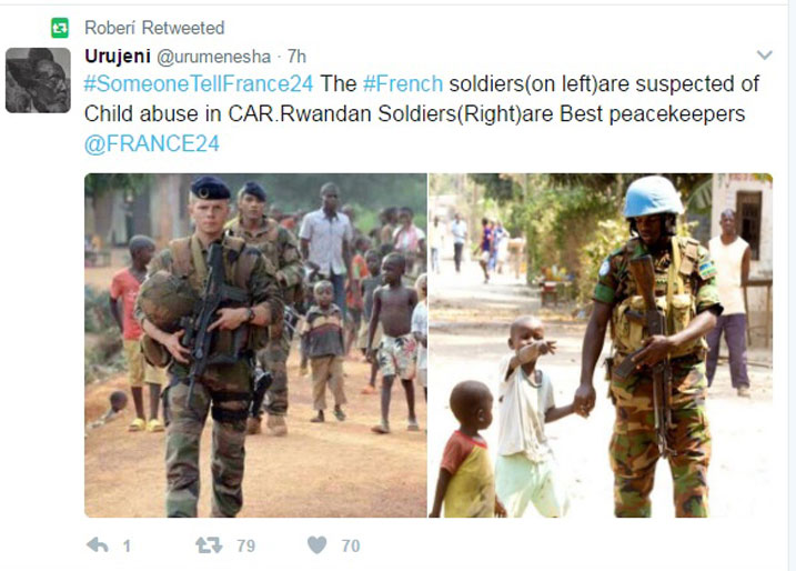 Uyu yagaragaje itandukaniro ry'abasirikare bombi mu mafoto.