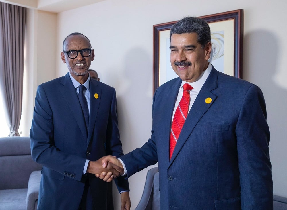 Perezida Kagame na Perezida wa Venezuela