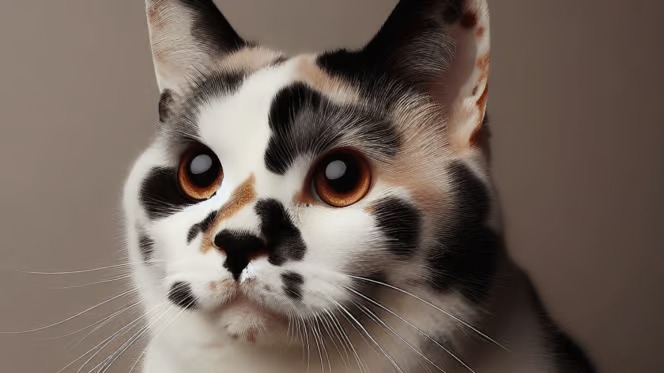 Injangwe yafashwe na Vitiligo