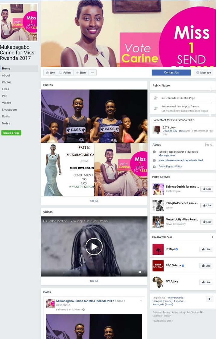 Page ya Mukabagabo Carine.