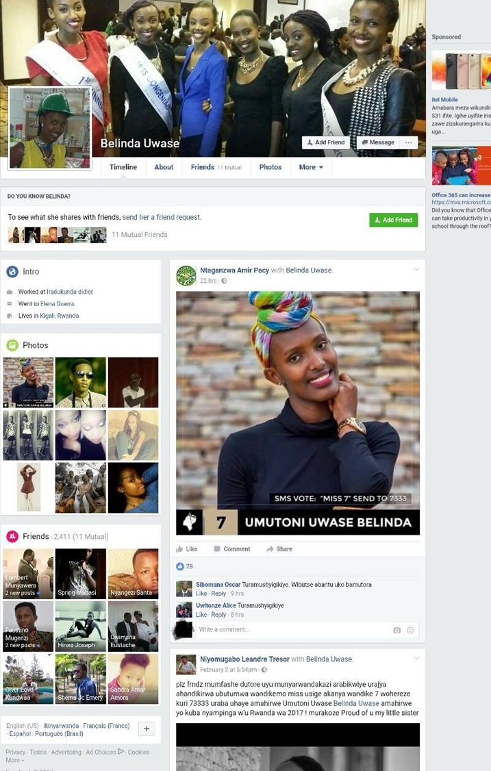 Umutoni Uwase Belinda.