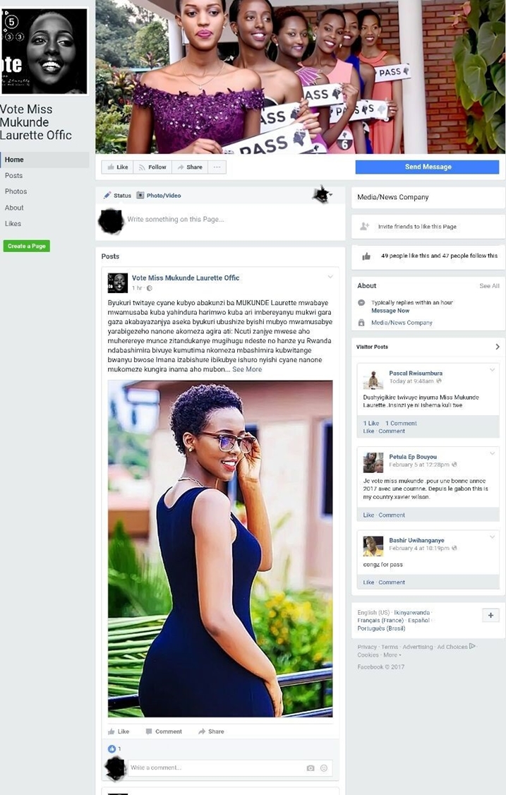 Page ya Mukunde Laurete.