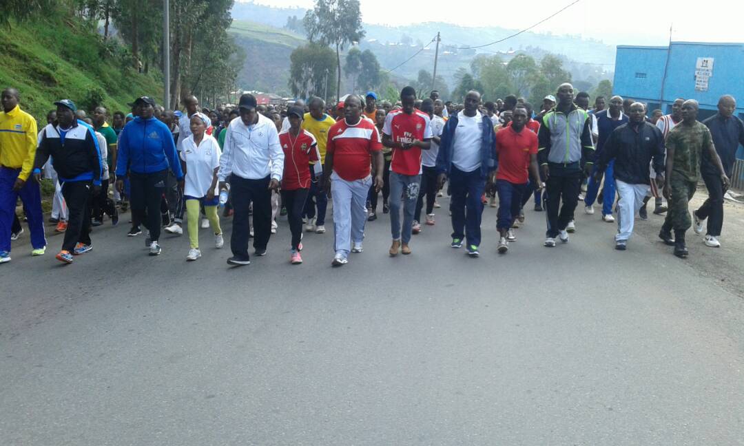 Iyo siporo rusange yitabiriwe n'abantu batandukanye 