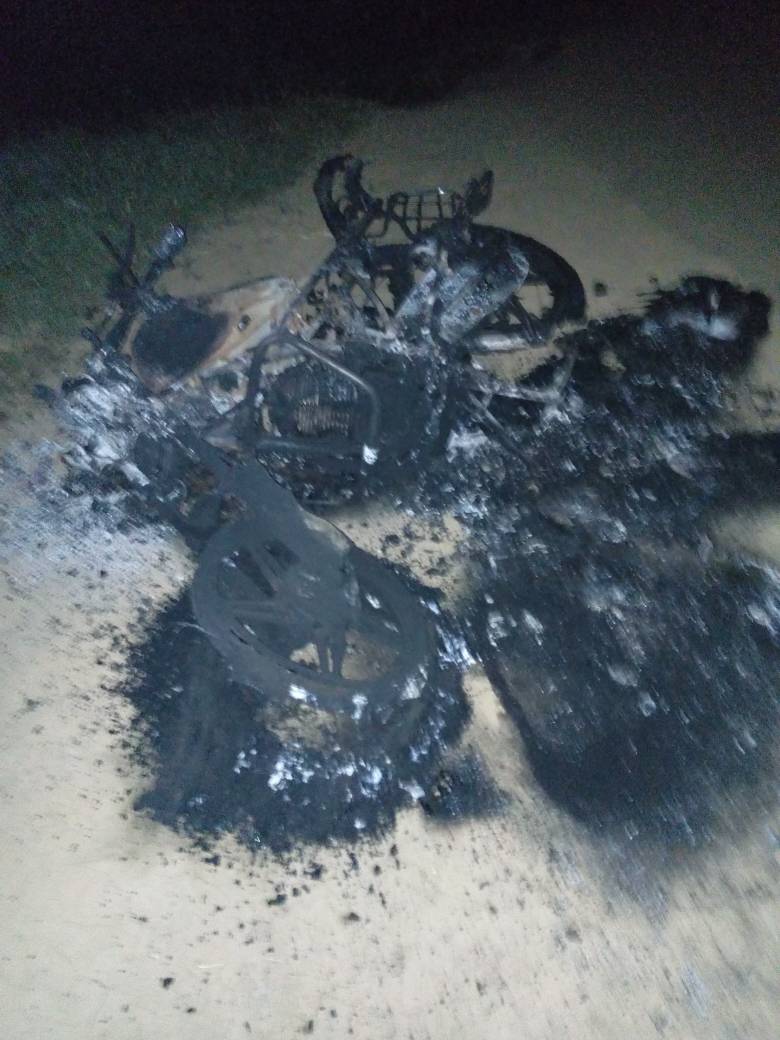 Moto y'umumotari nayo yatwitswe irakongoka