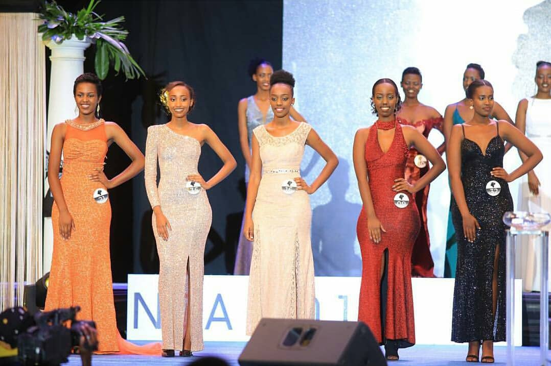 Aba ni bo bakobwa batanu batowe mo Miss Rwanda 2019 n'ibisonga bye bibiri