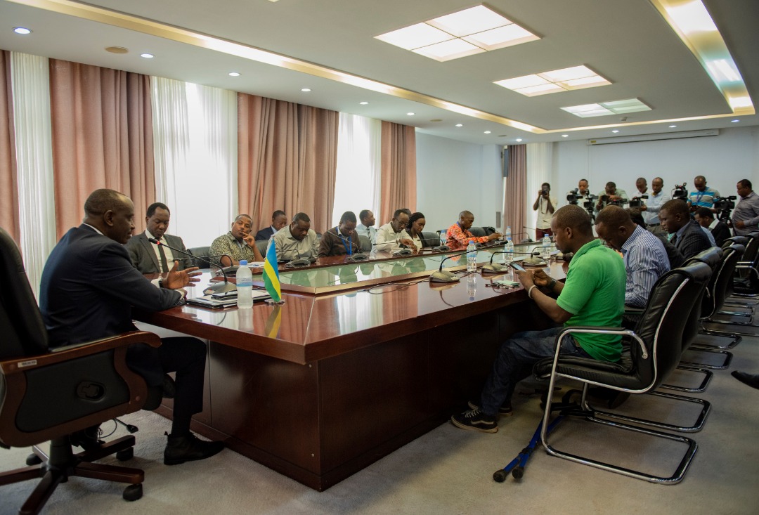 Abanyamakuru batandukanye mu kiganiro na Minisitiri w'Ububanyi n'amahanga