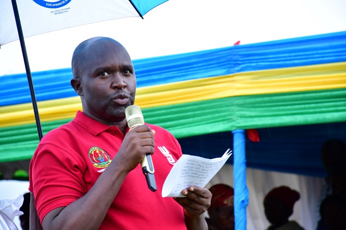 Karangwa Camille ushinzwe ubukangurambaga muri Water Aid Rwanda,