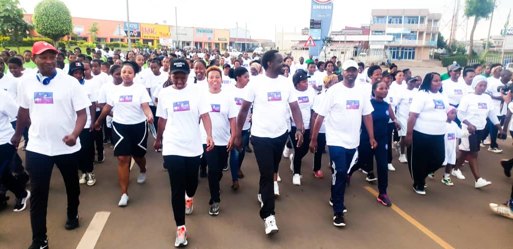 Bahagurukiye kuri Rond Point y'Umujyi wa Gicumbi berekeza kuri Stade ya Gicumbi