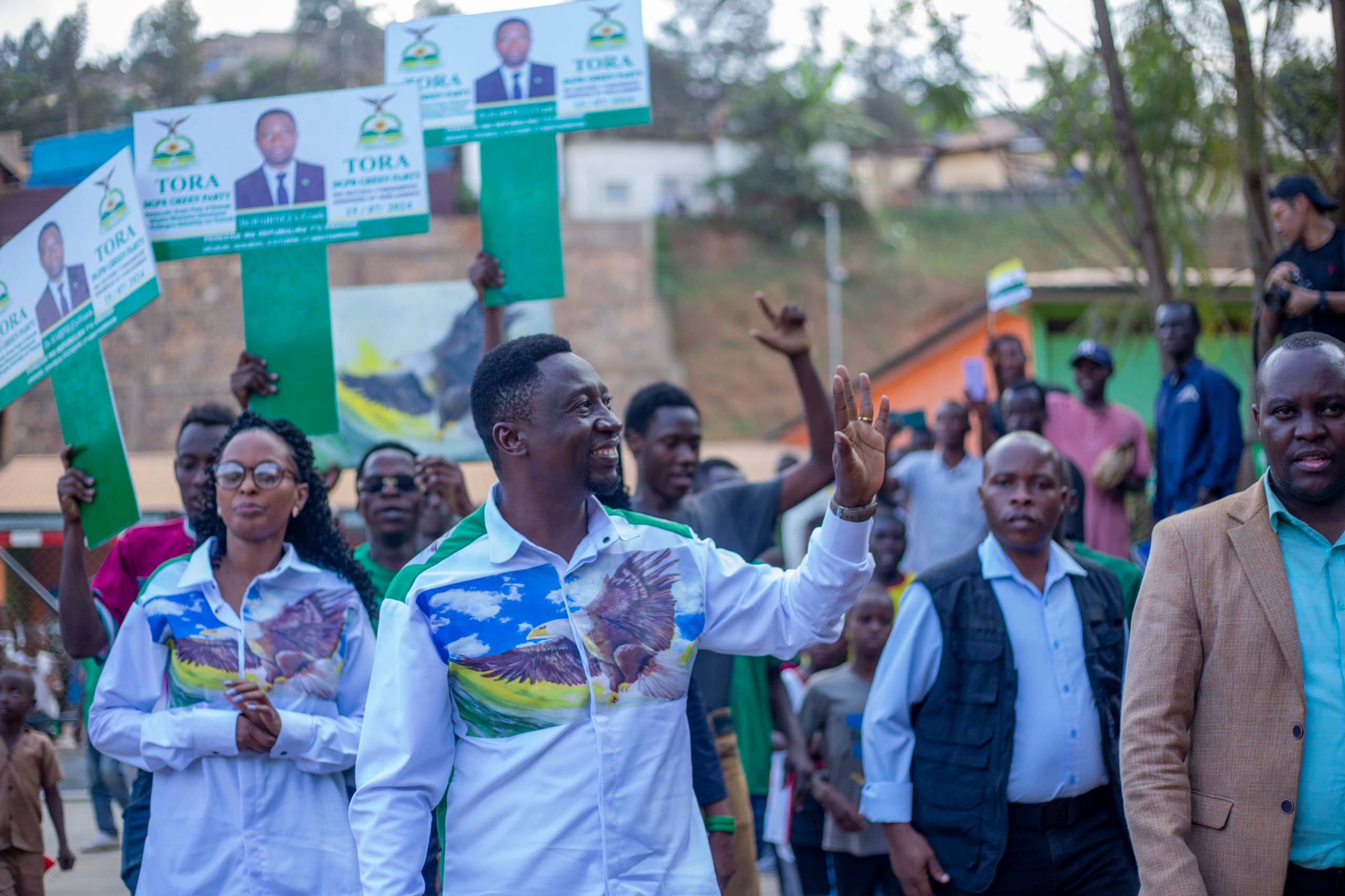 Dr Habineza yashyimye uburyo yakiranywe urugwiro mu kwiyamamaza 