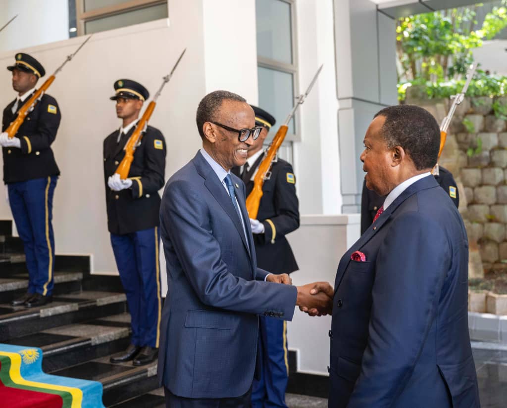 Sassou N'Guesso wa Repubulika ya Congo yitabiriye umuhango w'irahira rya Perezida Kagame