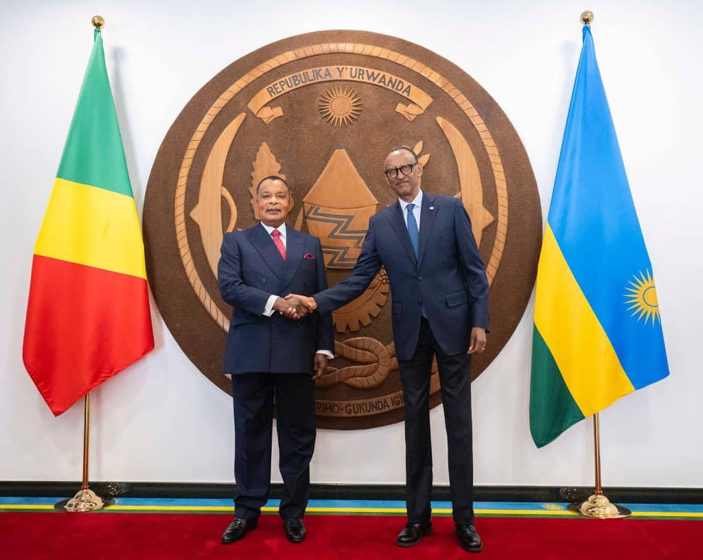 Perezida Kagame kandi yakiriye Sassou N'Guesso wa Repubulika ya Congo