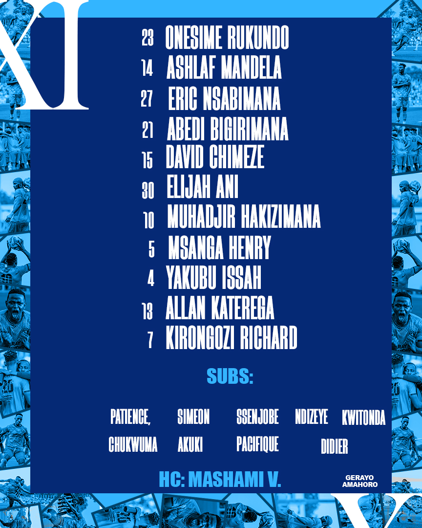 Abakinnyi babanje mu kibuga ku ruhande rwa Police FC