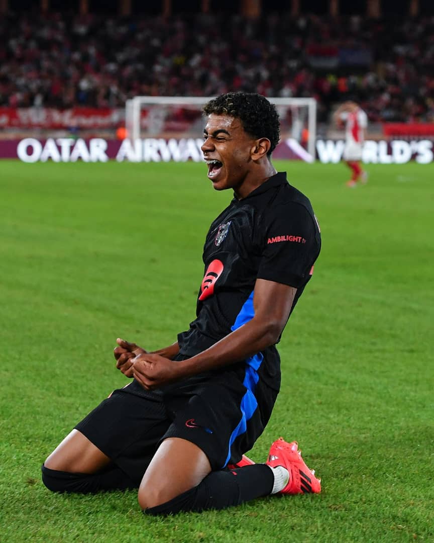 Lamine Yamal niwe watsindiye Barcelone igitego kimwe rukumbi yabonye