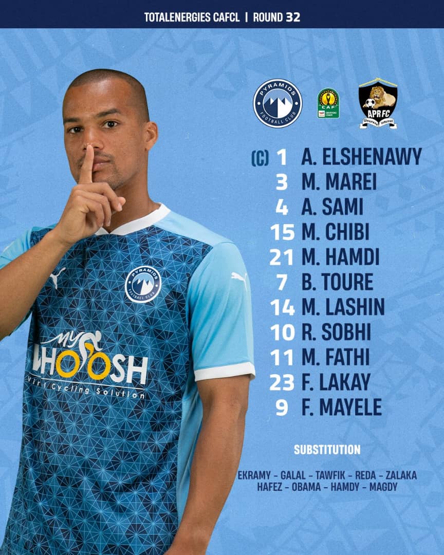 Abakinnyi 11 Pyramids FC yakoresheje kuri uyu mukino