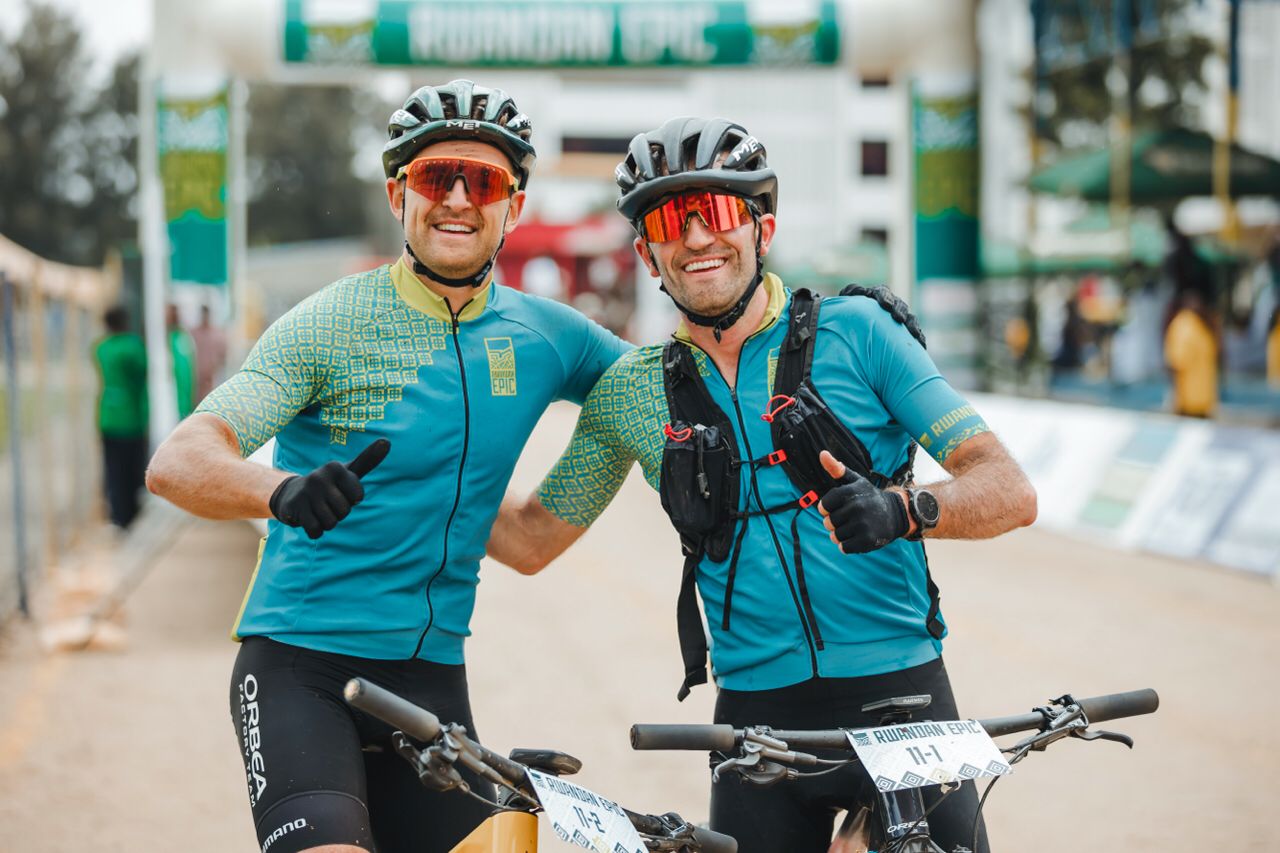 Ababiligi bagize ikipe yitwa Orbea, Pierre de Froidmont na Axel Baumans nibo begukanye agace ka Gatatu ka Rwandan Epic 2024