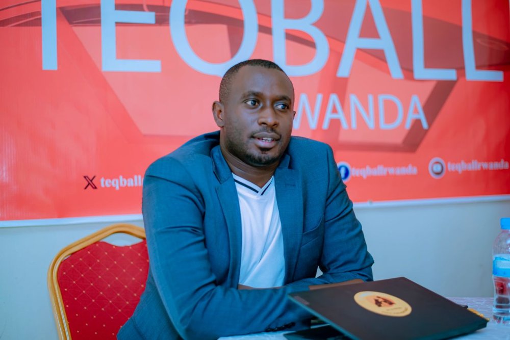 Perezida w'Ishyirahamwe rya Teqball mu Rwanda (FERWATEQ) Ntirenganya Frederic