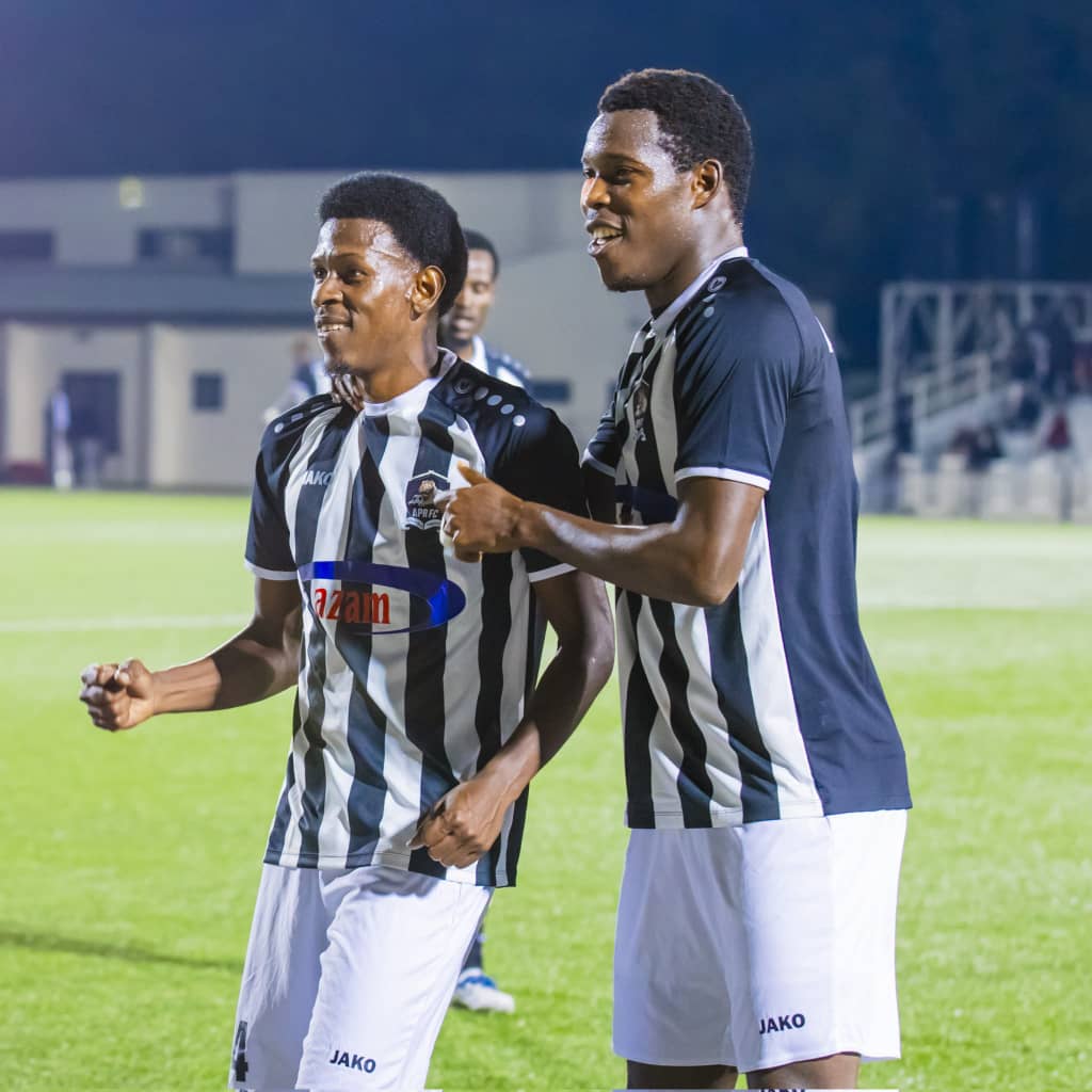 Abakinnyi ba APR FC bishimira igitego