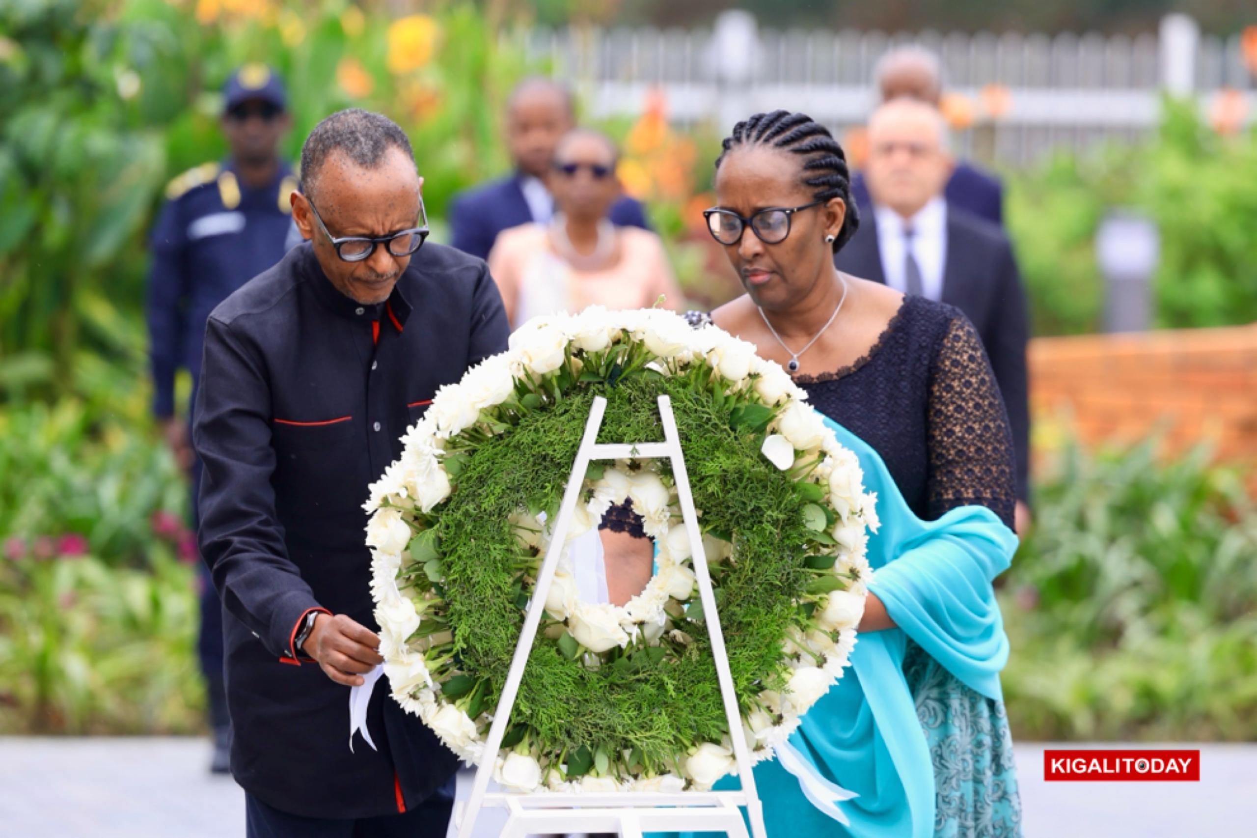 Perezida Paul Kagame na Madamu Jeannette Kagame