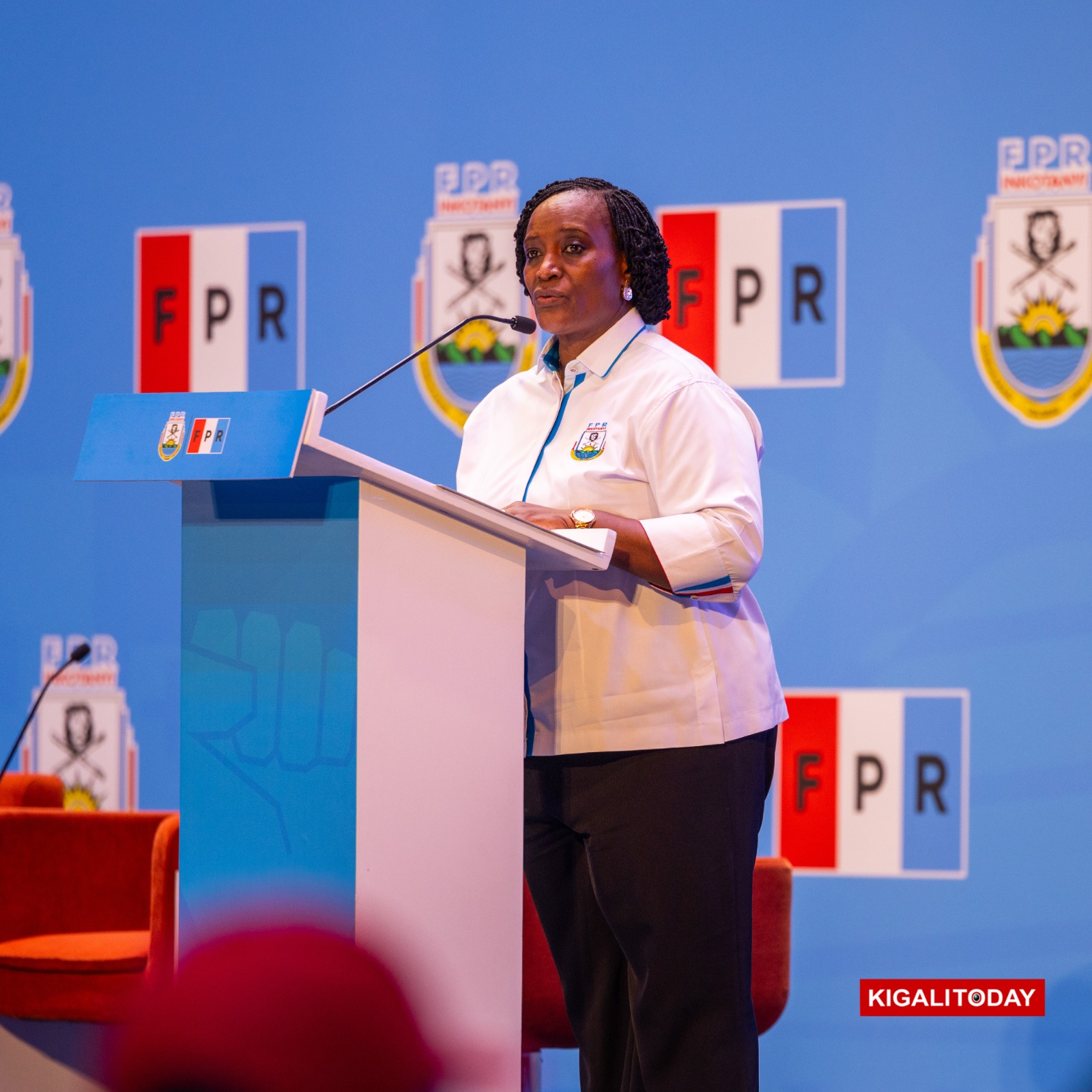 Umuyobozi Wungirije w'Umuryango FPR Inkotanyi, Uwimana Consolée, yafunguye Inama Nkuru y'urugaga rw'urubyiruko rushamikiye ku muryango FPR Inkotanyi 