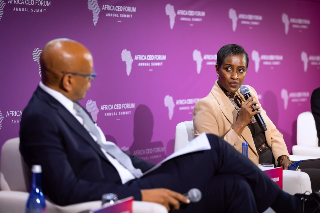 Minisitiri wa Siporo, Nelly Mukazayire, ni umwe mu bitabiriye inama ya Africa CEO Forum ndetse atanga n