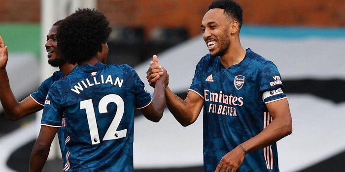Willian na Aubameyang nyuma yo gutsinda Fulham akanyamuneza kari kose
